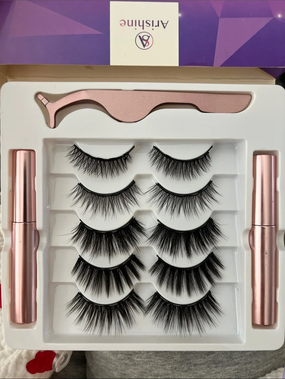Magnetic Eyeliner & Eyelashes Kit - Purple